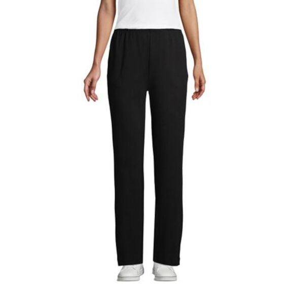 Atlein Pants - Atlein Womens Black Elastic Waist Straight leg Pants Size: 34